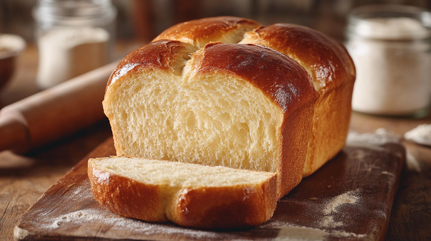 Moist homemade bread