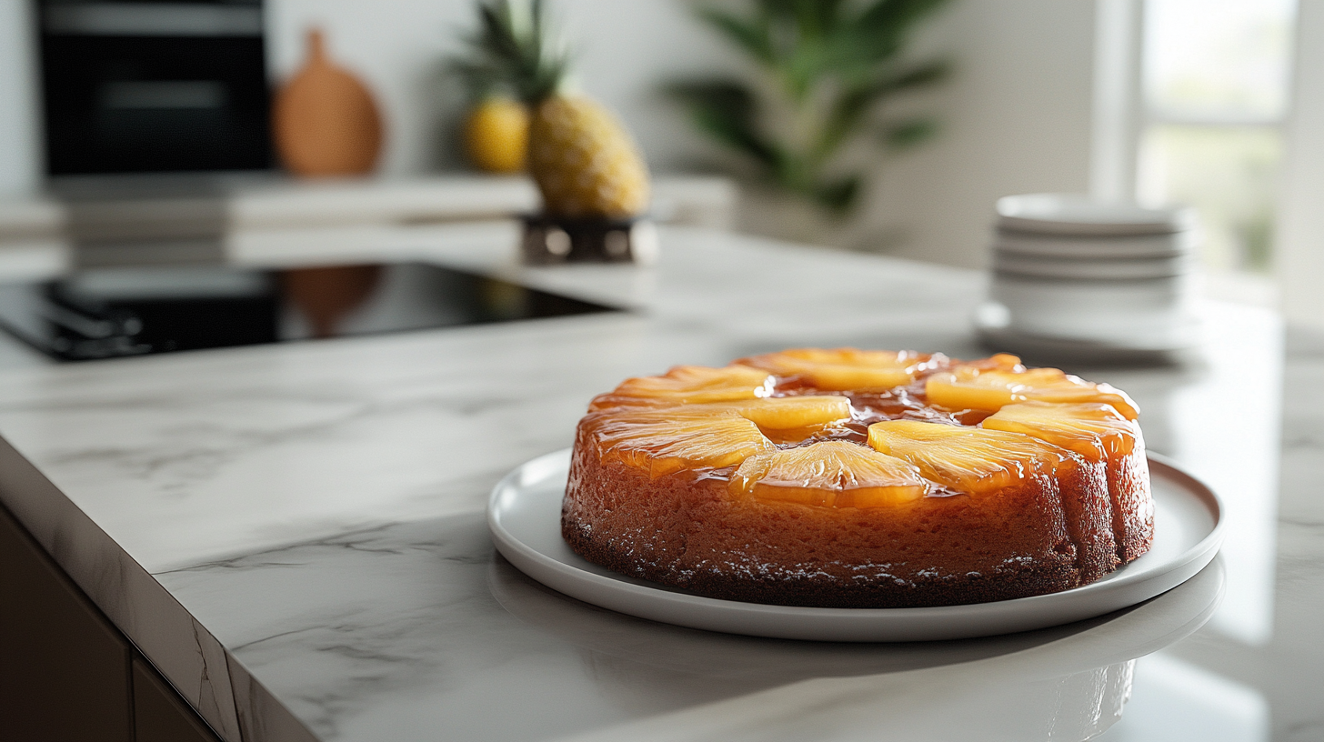 Keep pineapple upside-down cake from getting soggy