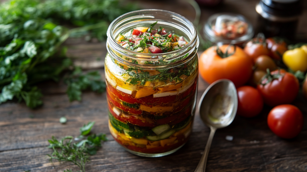 What is Greek salad dressing made of