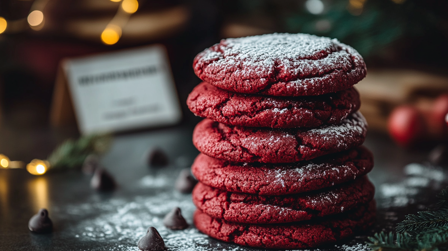 What is red velvet cookie made of