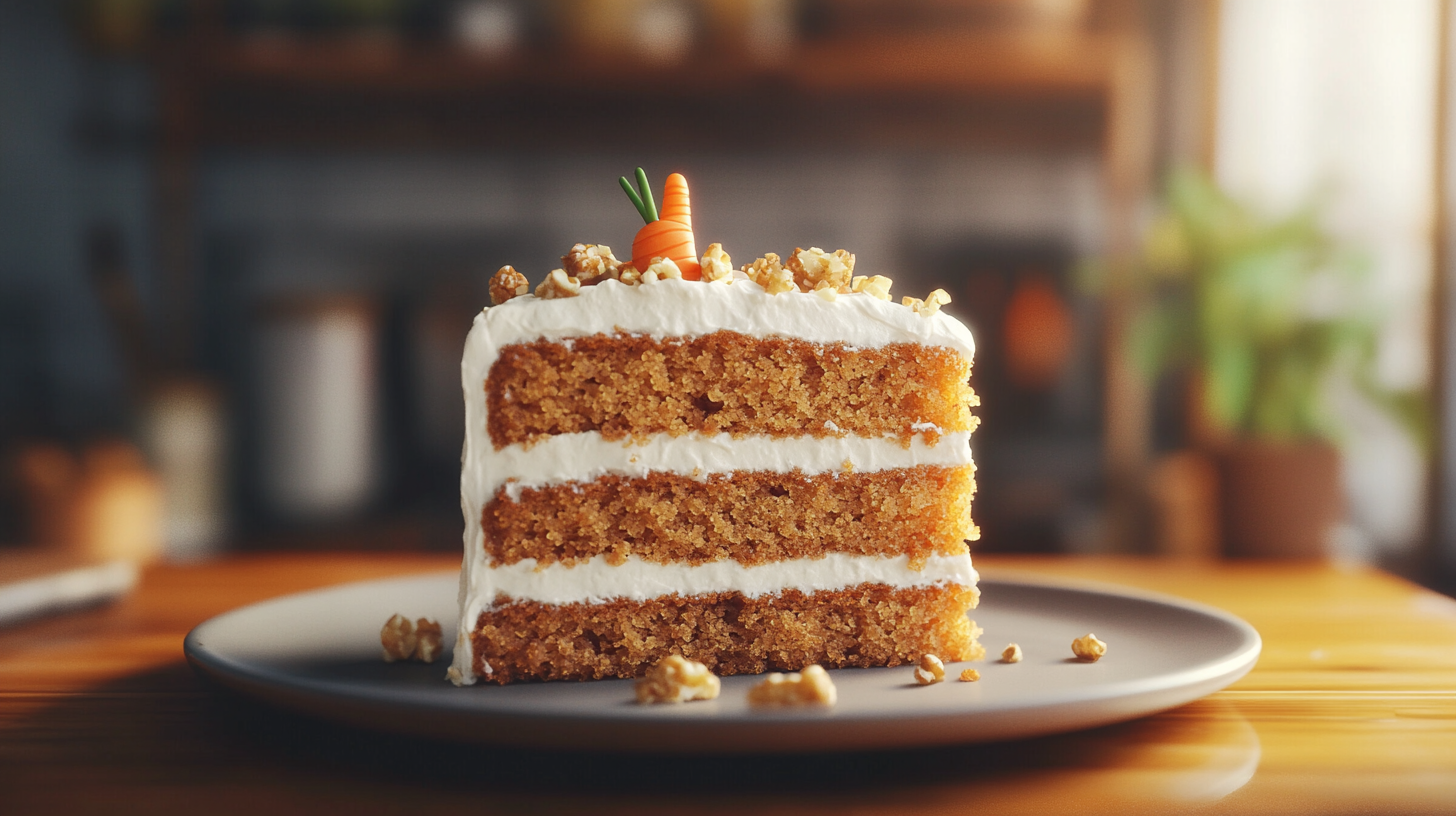 Nutritional comparison of carrot and regular cake
