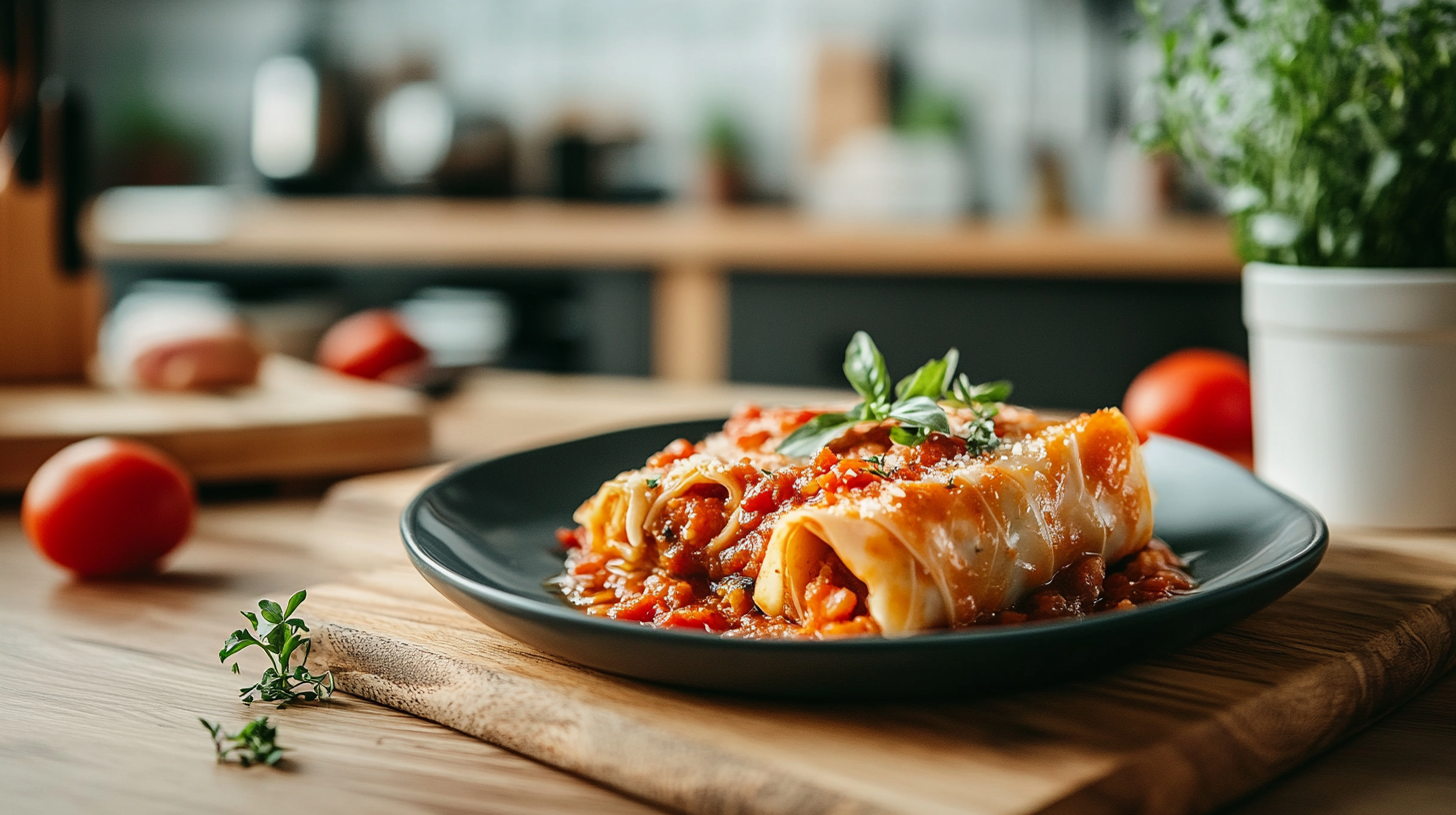 What is cabbage roll sauce made of?